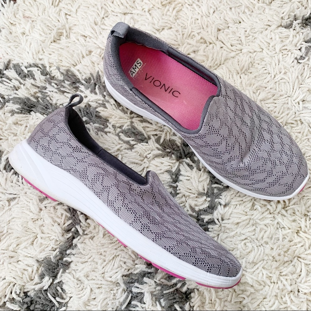 Vionic Agile Hydra Gray Knit Slip-On - image 1